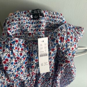 NWT J Crew CottonVoile Empire Poppy Print
